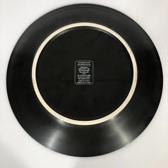 2 x Over and Back Metropolitan Stoneware Crackle Blue Green Brown Plates - Picture 7 of 16